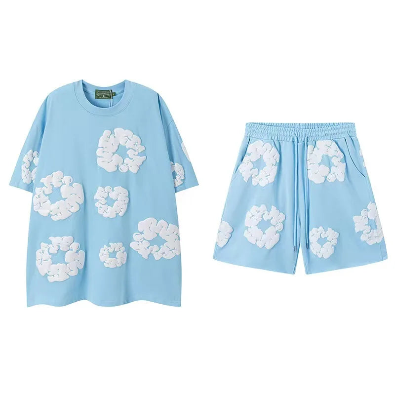 Denim tears koszulki spodenki zestawy koszulek i spodenek. ubrania denim tears